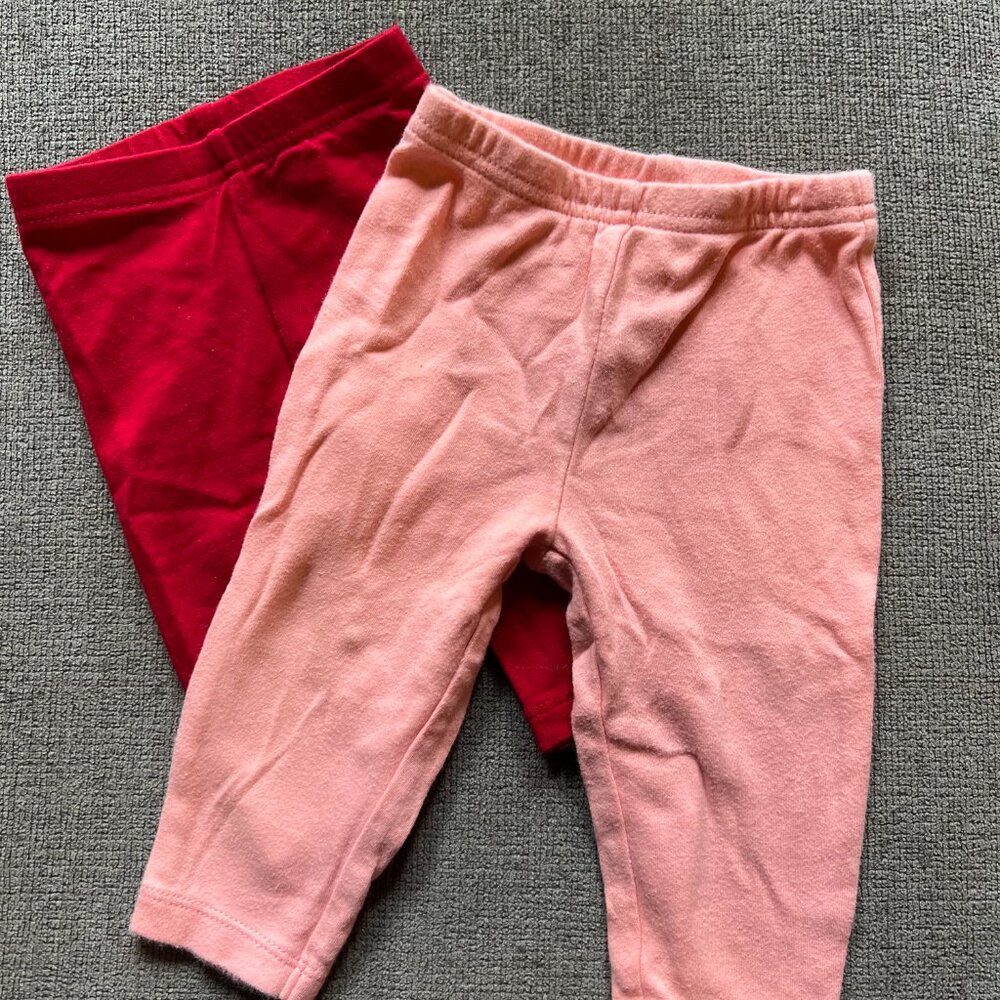 2-piece Carters leggings set, size 3-6 months